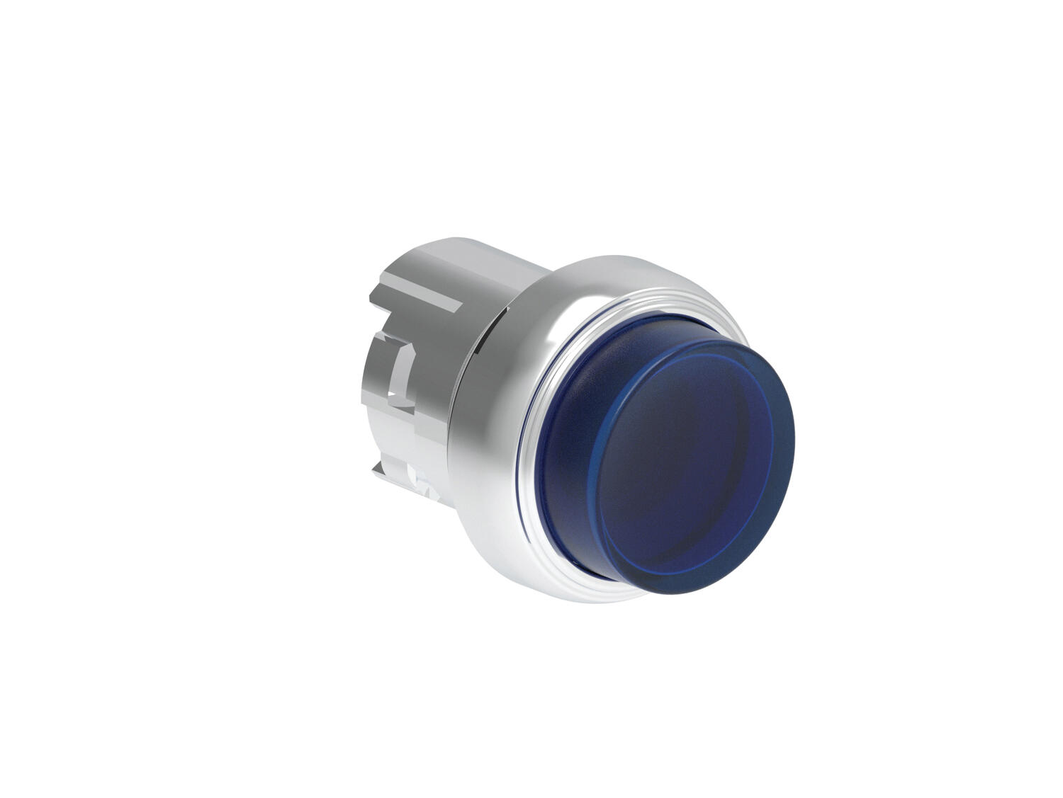 Metallinen ulkoneva valopainike sininen