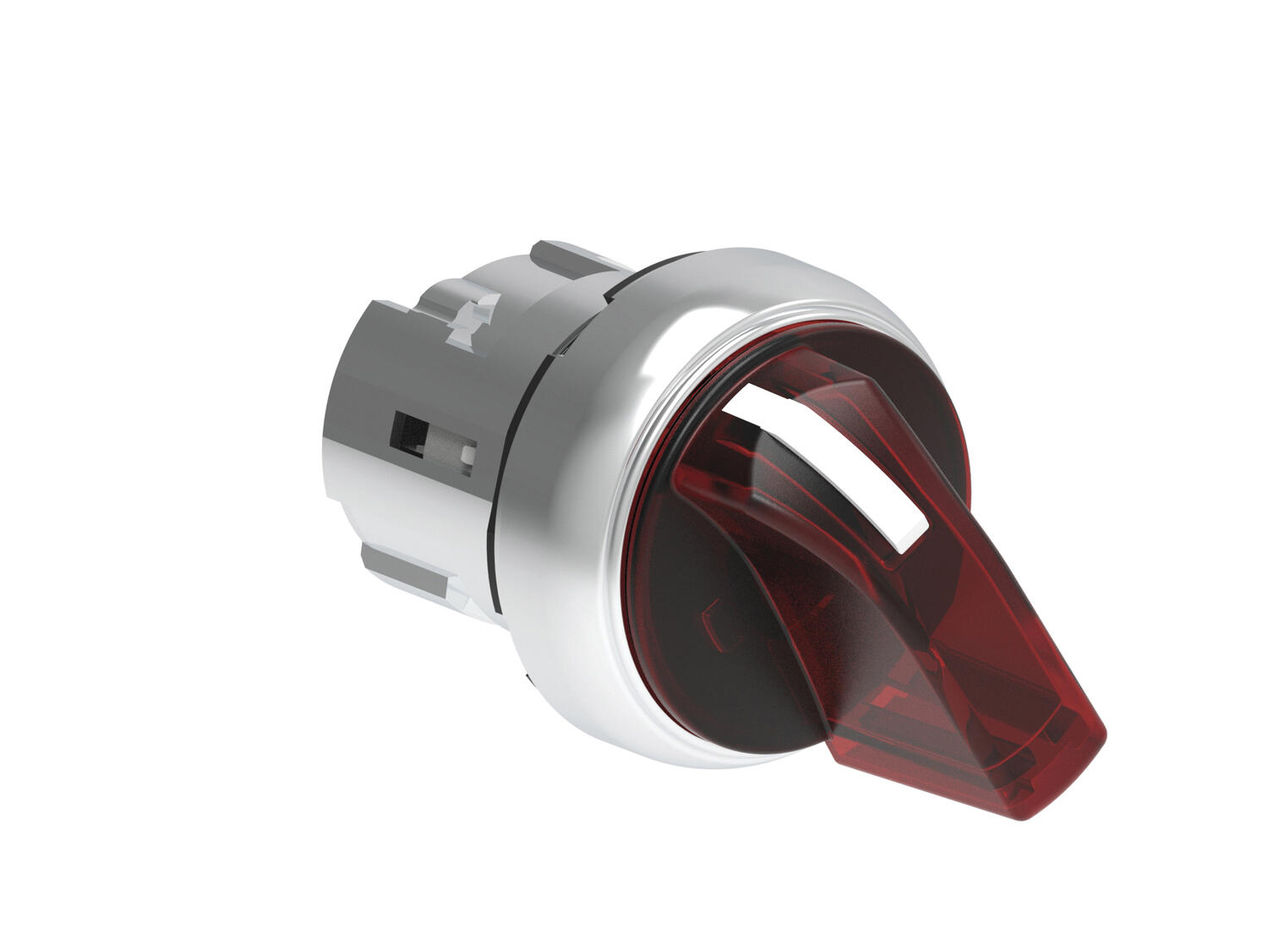 Metallinen valintakytkin punainen valo