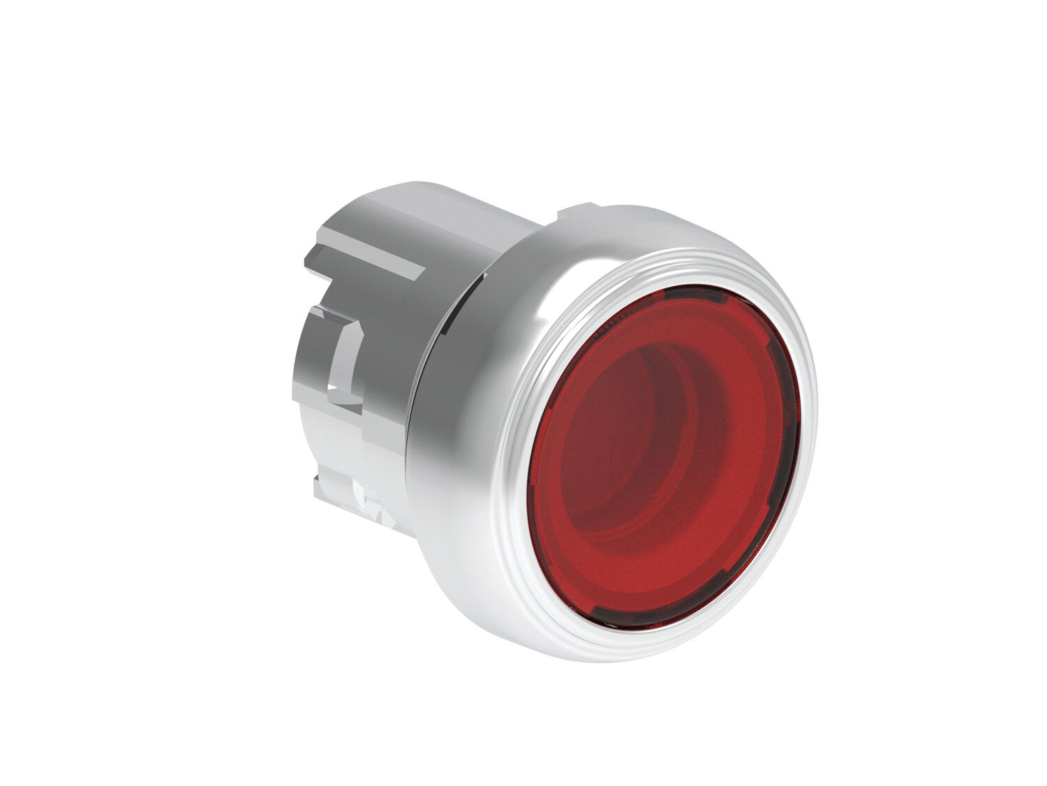 Metallinen valopainike punainen