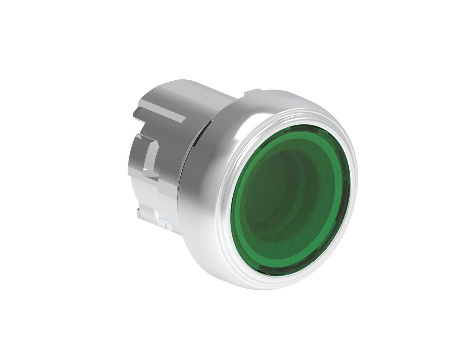 Metallinen valopainike vihreä