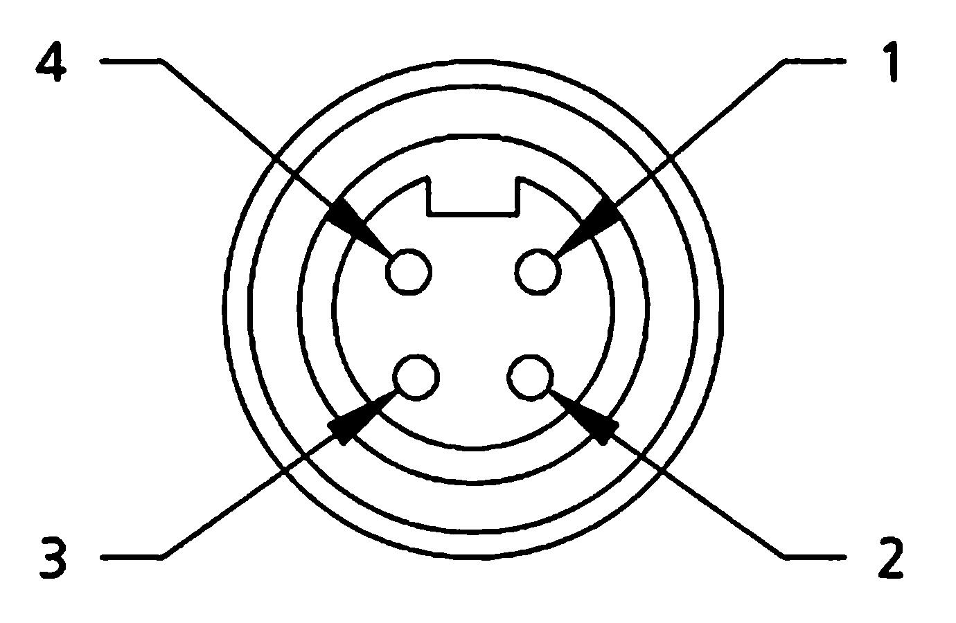 Mini-Change without cable, female, connection 4-poles