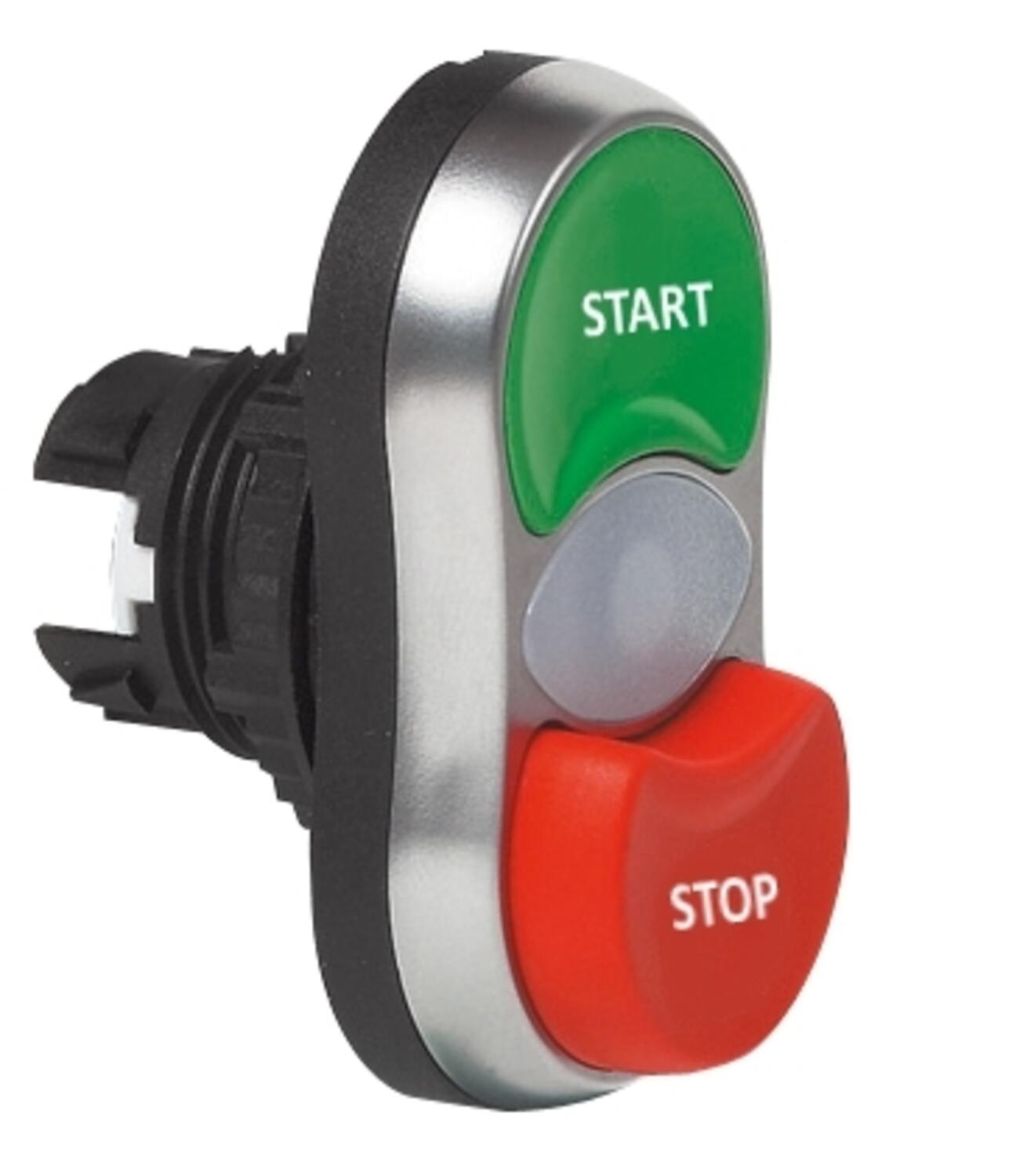 Monitoimipainike vihreä-punainen ulkoneva