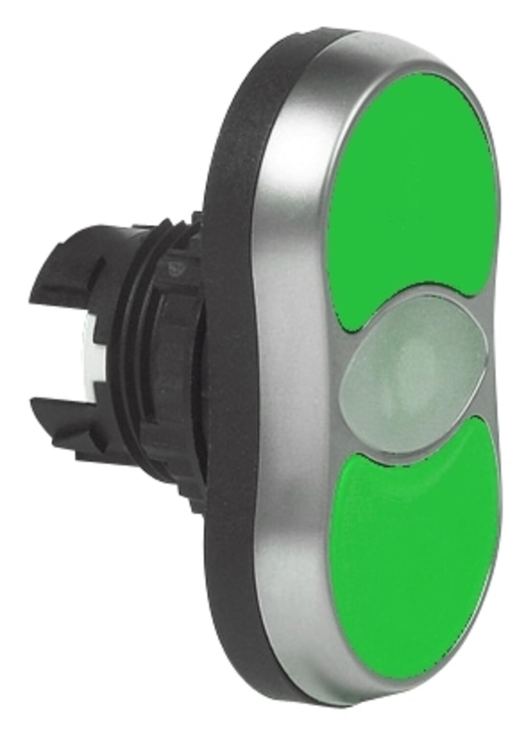 Monitoimipainike vihreä-vihreä valo