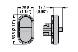 Monitoimipainikkeet mittakuva