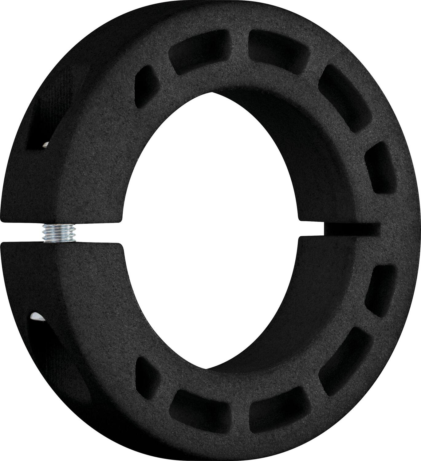 Muovinen kiinnitysosa musta