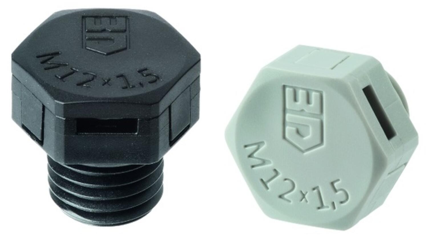 Muoviset huohotintulpat metrisellä kierteellä