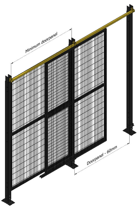 Ovipaketti, pariliukuovi max. 1500mm
