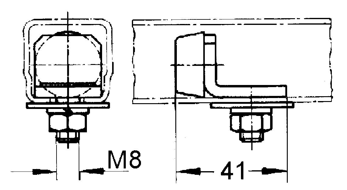 Päätypysäytin mittakuva