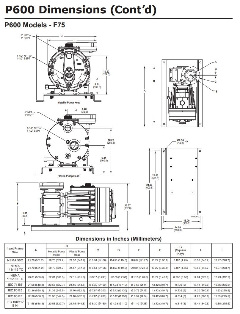 P600 kalvopumppu piirroskuva