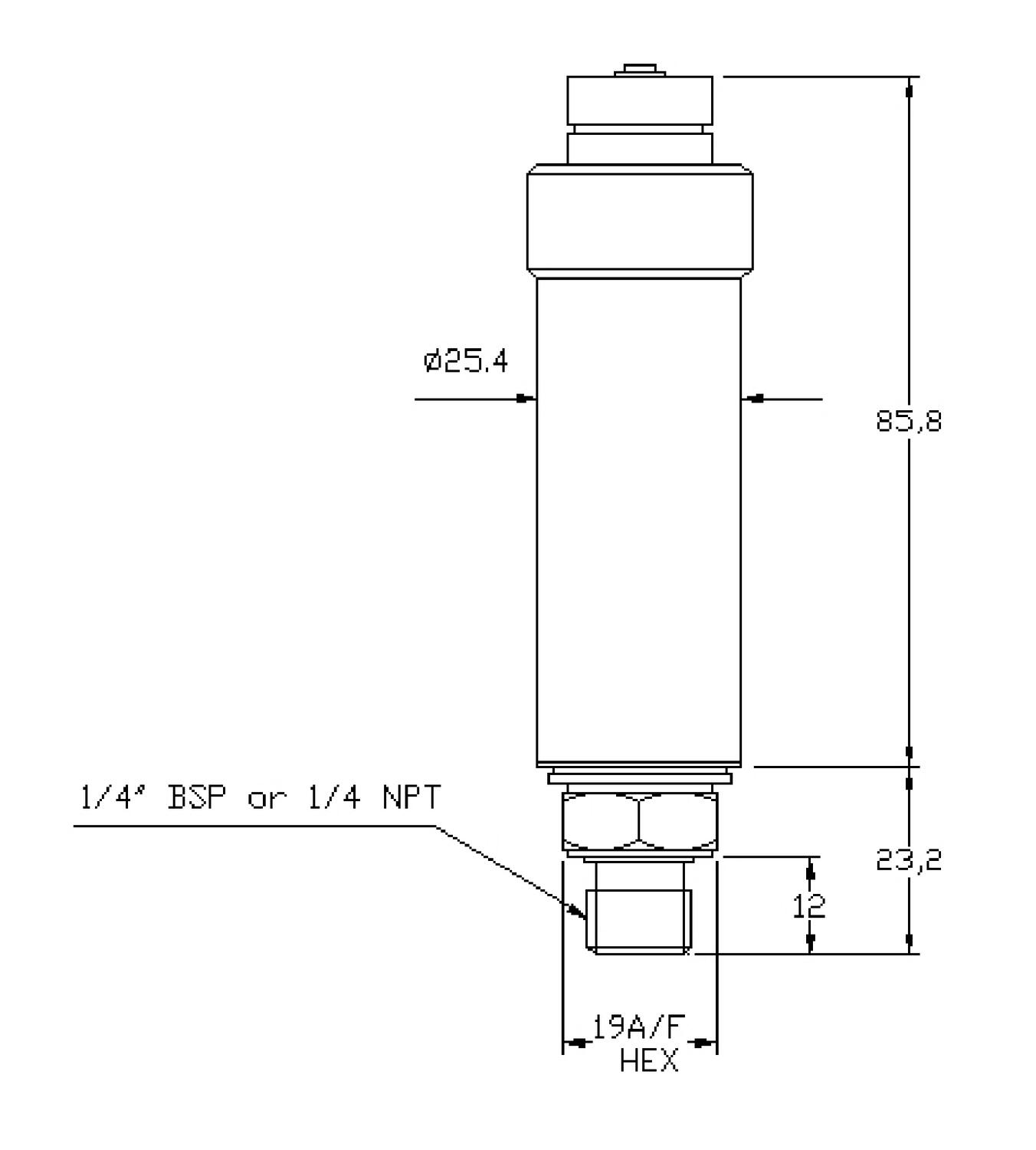 Paineanturi USB liitännällä