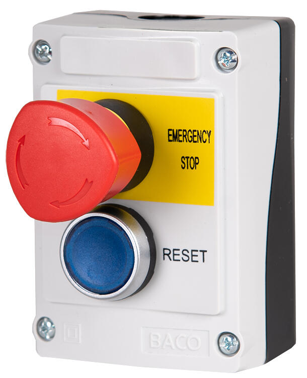 Painikekotelo ES(2NC)+RESET(NO+LED)