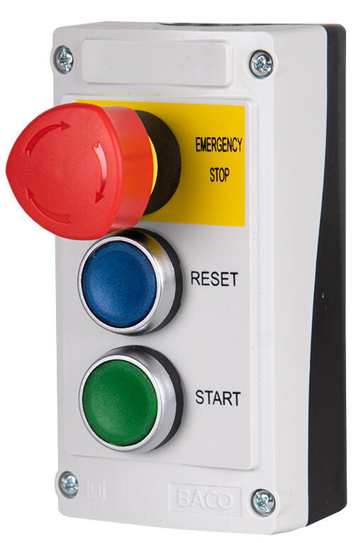 Painikekotelo ES(2NC)+RESET(NO+LED)+START(NO+LED)