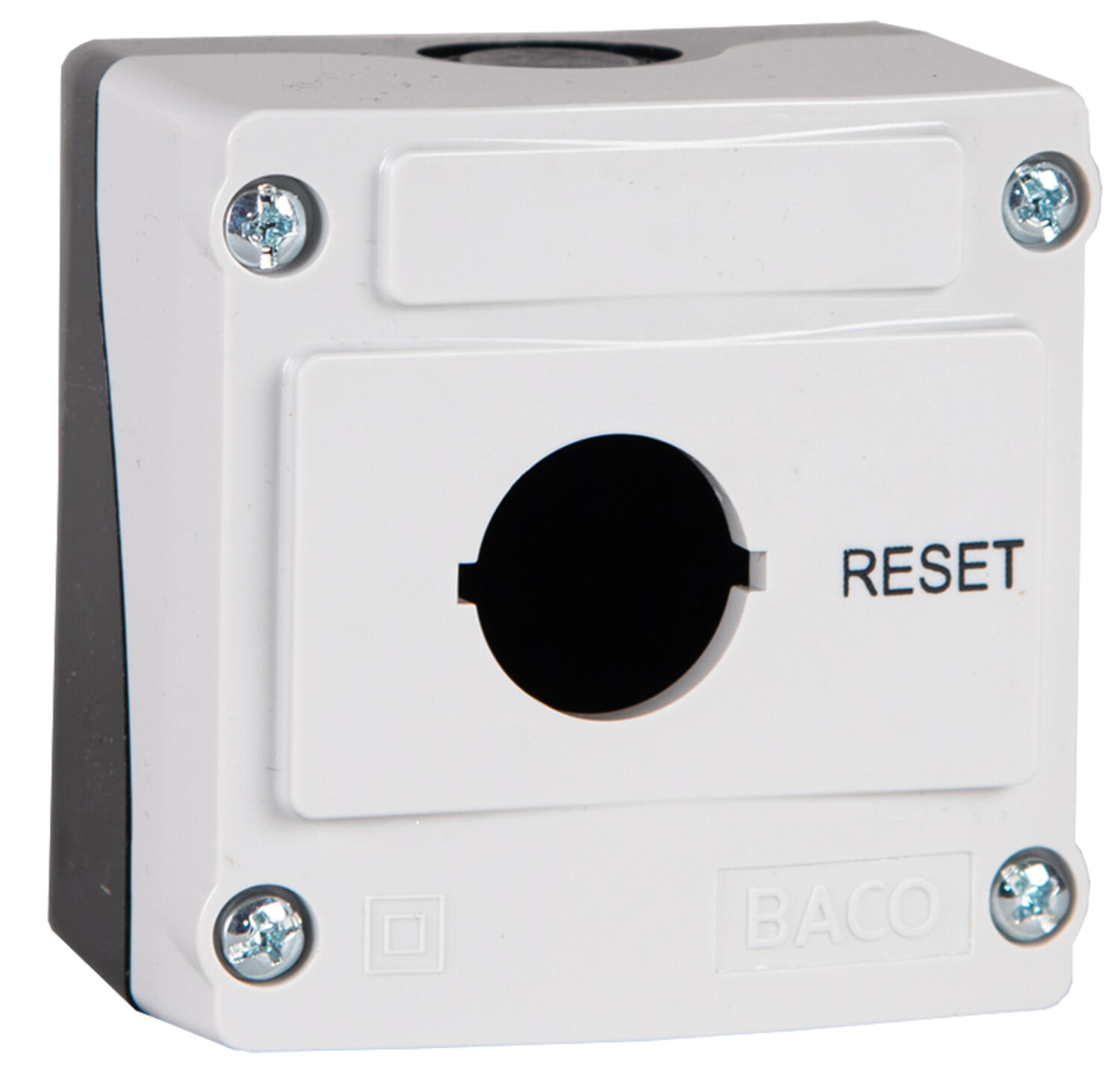 Painonappikotelo 1-reikä "RESET"