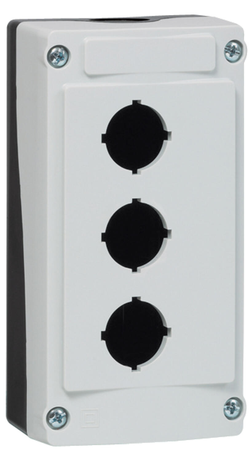 Painonappikotelo 3-reikää harmaa kansi