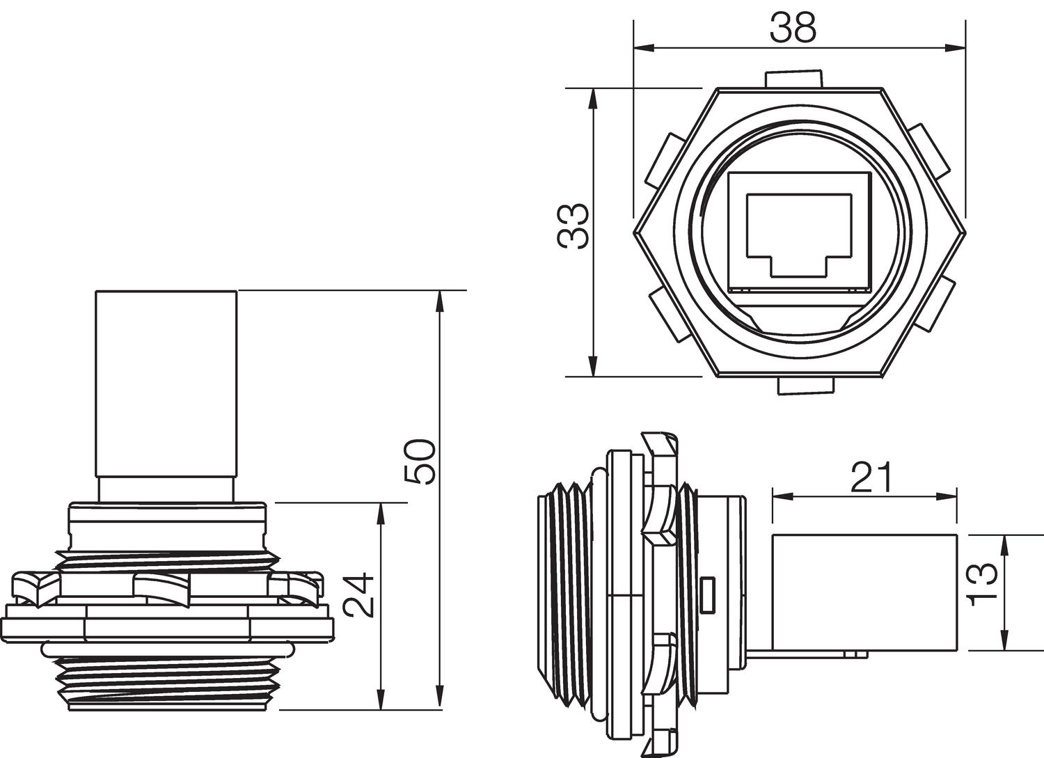Panelcontact, dimension