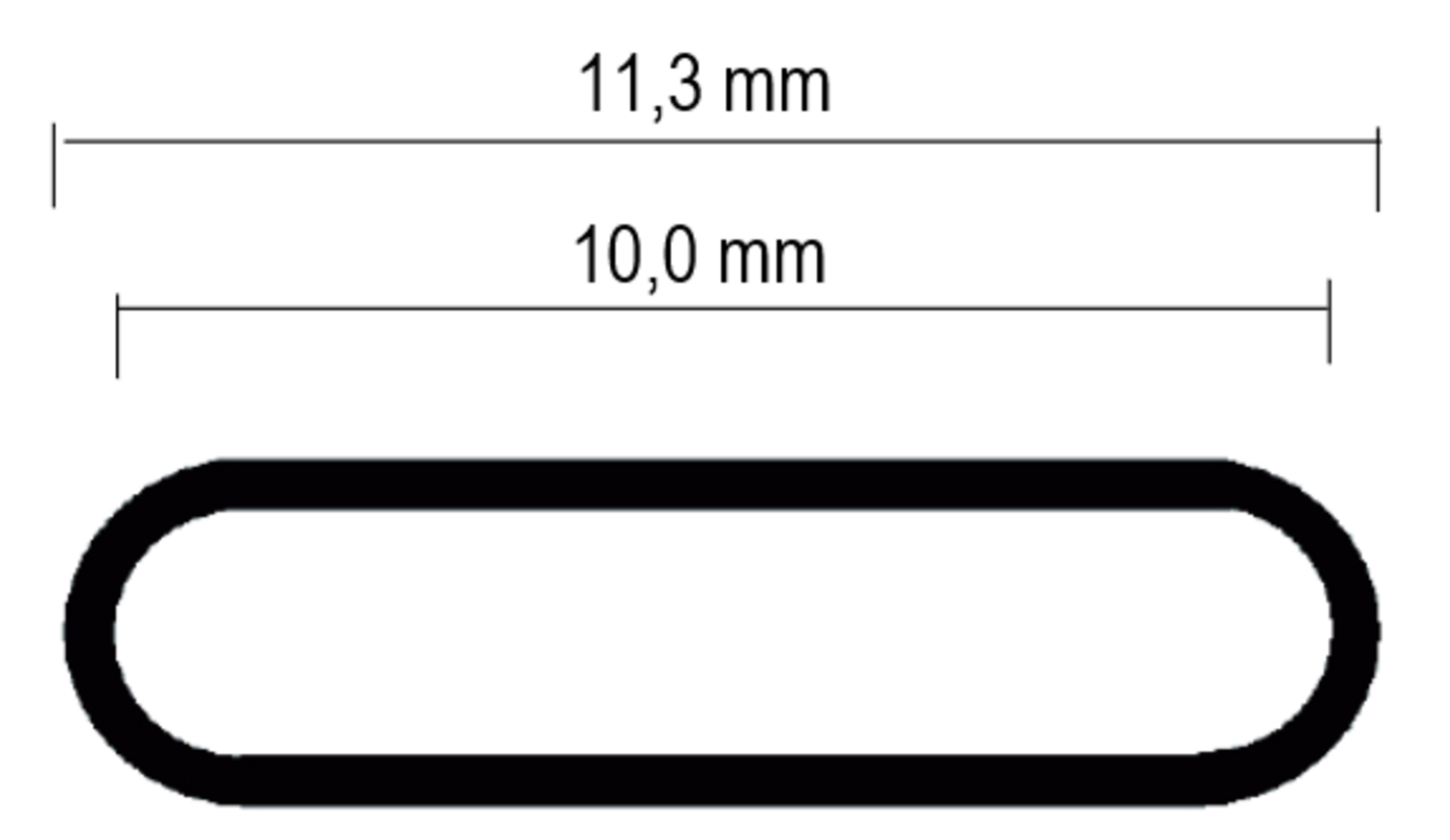 Partex kaapelimerkki PK2 rulla tekninen kuva