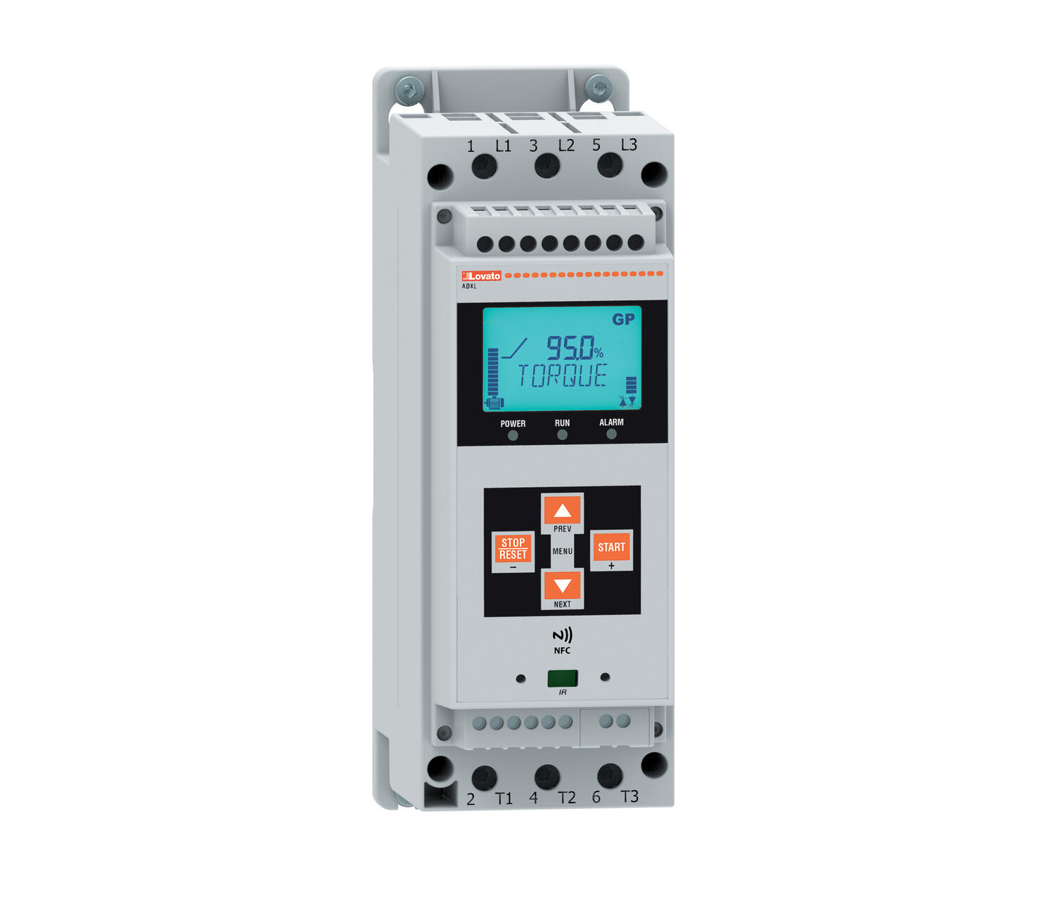 Pehmokäynnistin sisäänrakennetulla by-pass releellä