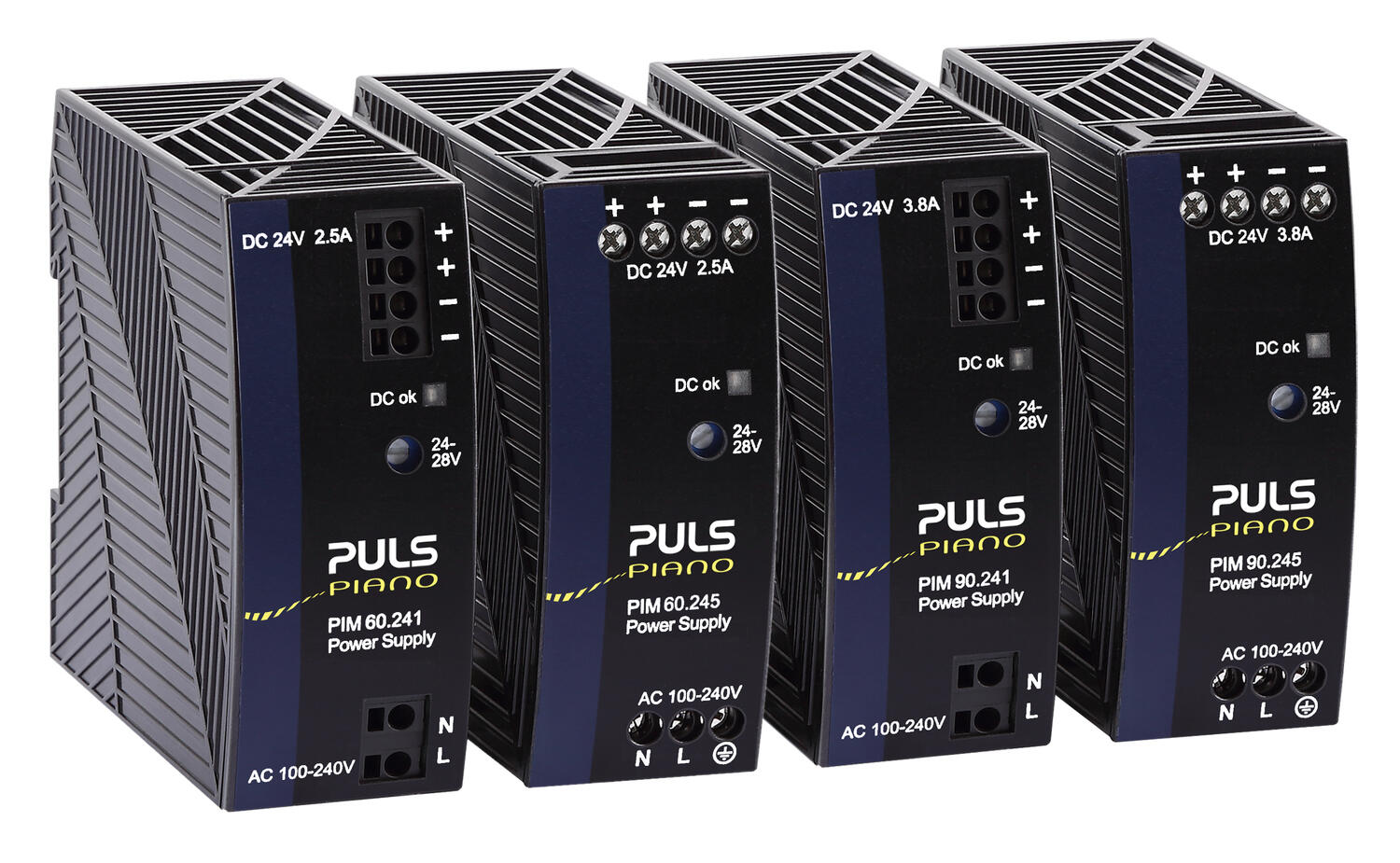 Piano Mini teholähde 2,5 ja 3,8 A