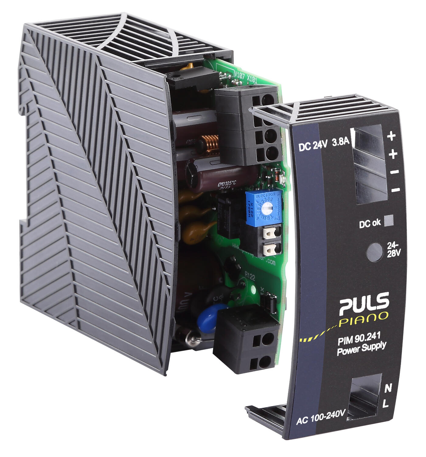 Piano Mini teholähde 2,5 ja 3,8 A