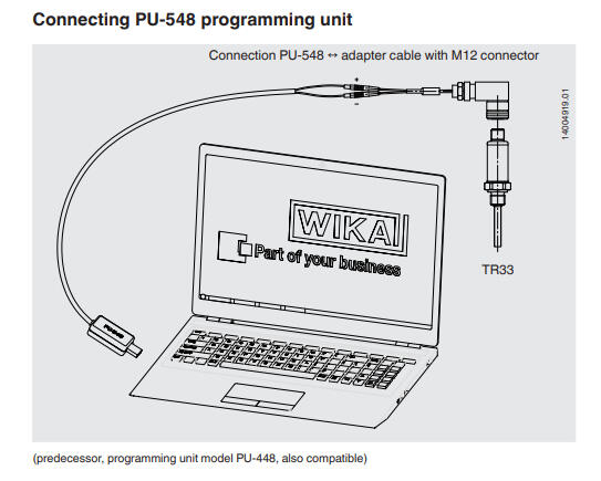 Pienikokoinen vastuslämpötila-anturi TR33 kuva 1.4