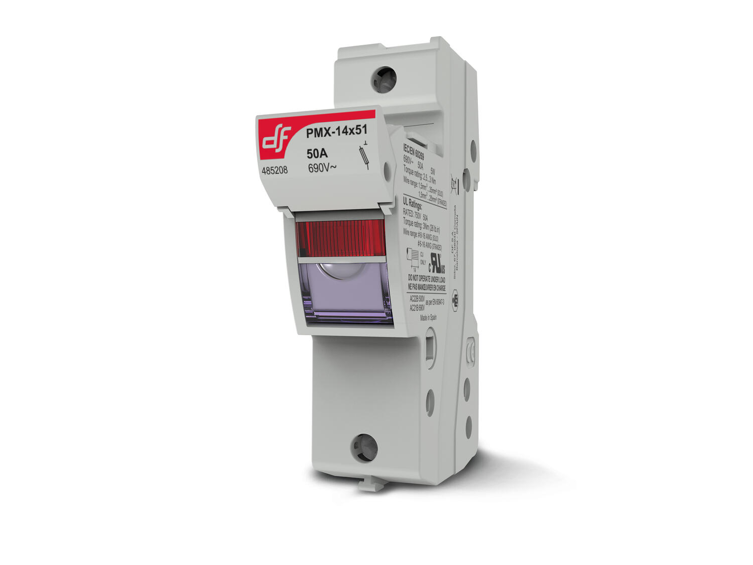 PMX 14x51 sulakepesä 1-napainen indikoinnilla