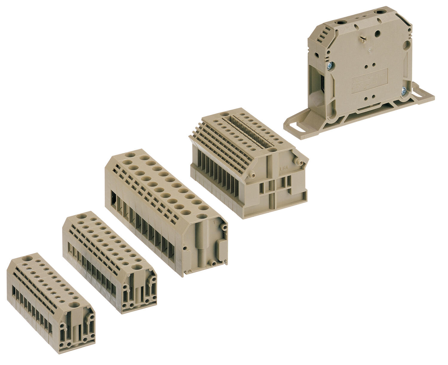 Pohja-asenteiset ruuviliittimet