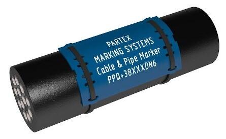 PPQ+ kaapelimerkinnät, vaaleansininen