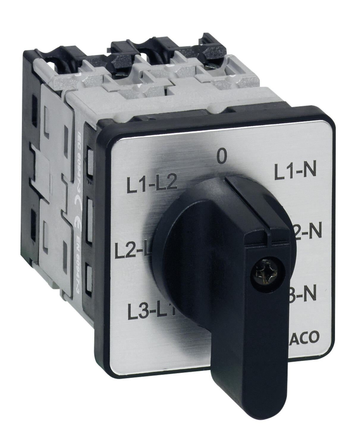 PR ONE volttimittarikytkin 16 A ruuviasennus