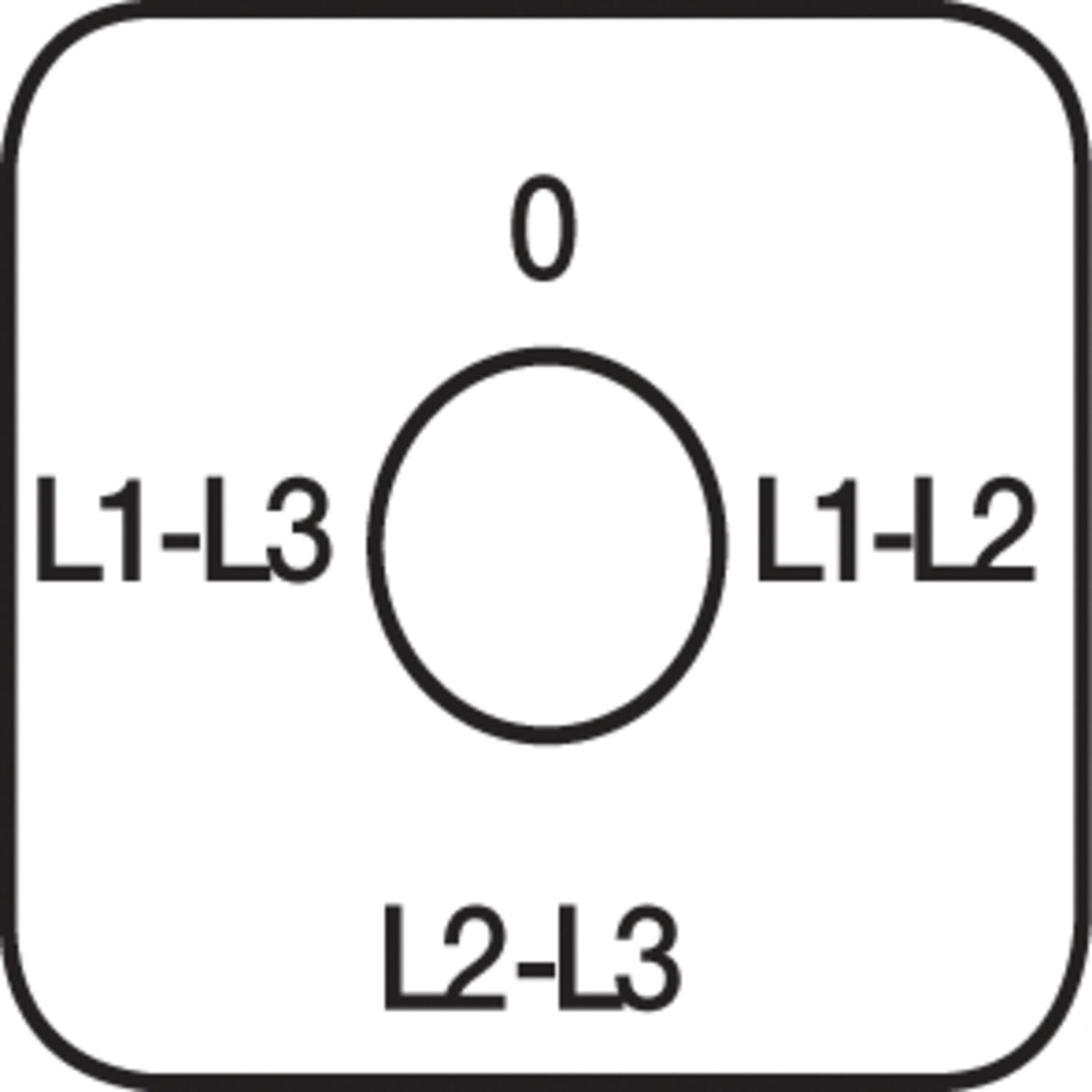 PR12 volttimittarikytkin 16 A piirroskuva