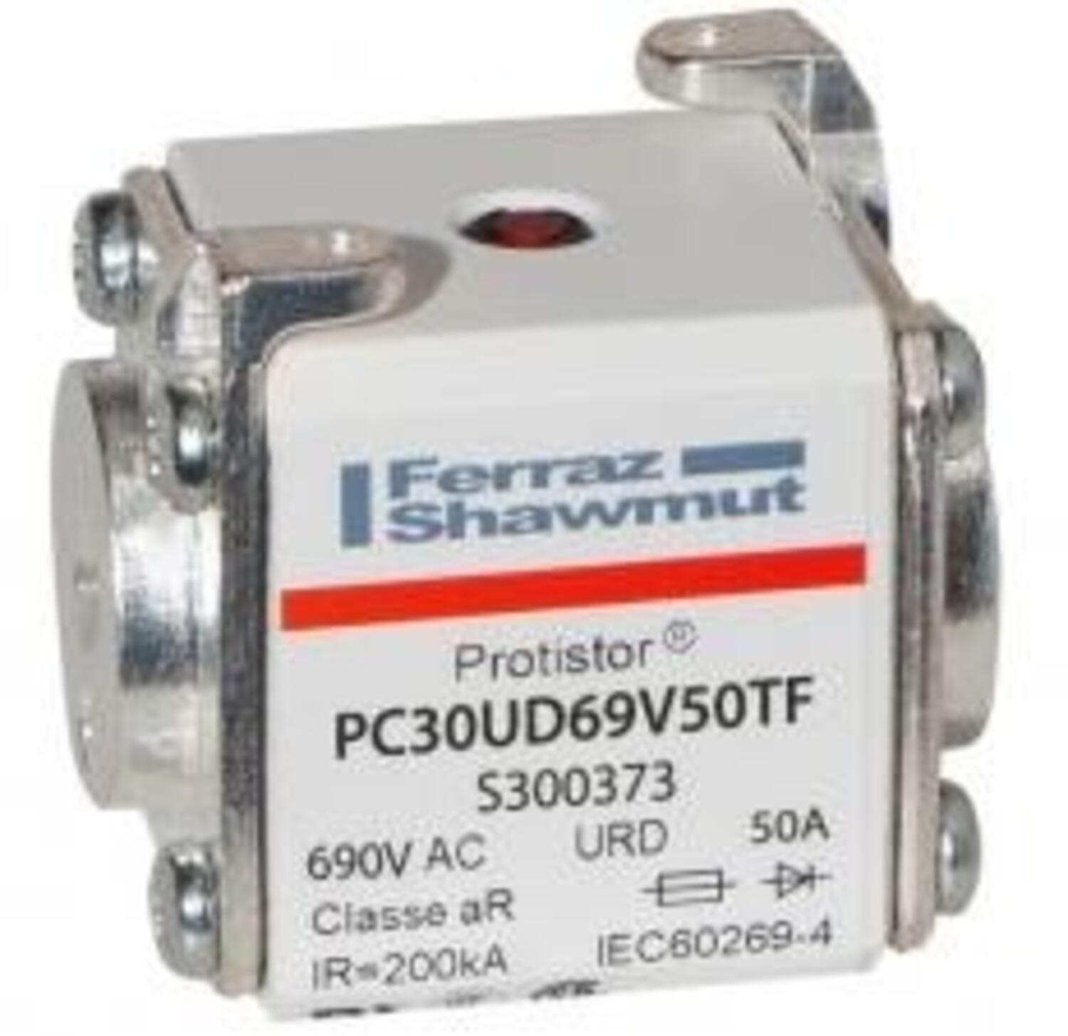 Protistor puolijohderele koko 30 aR 690 V 50 A