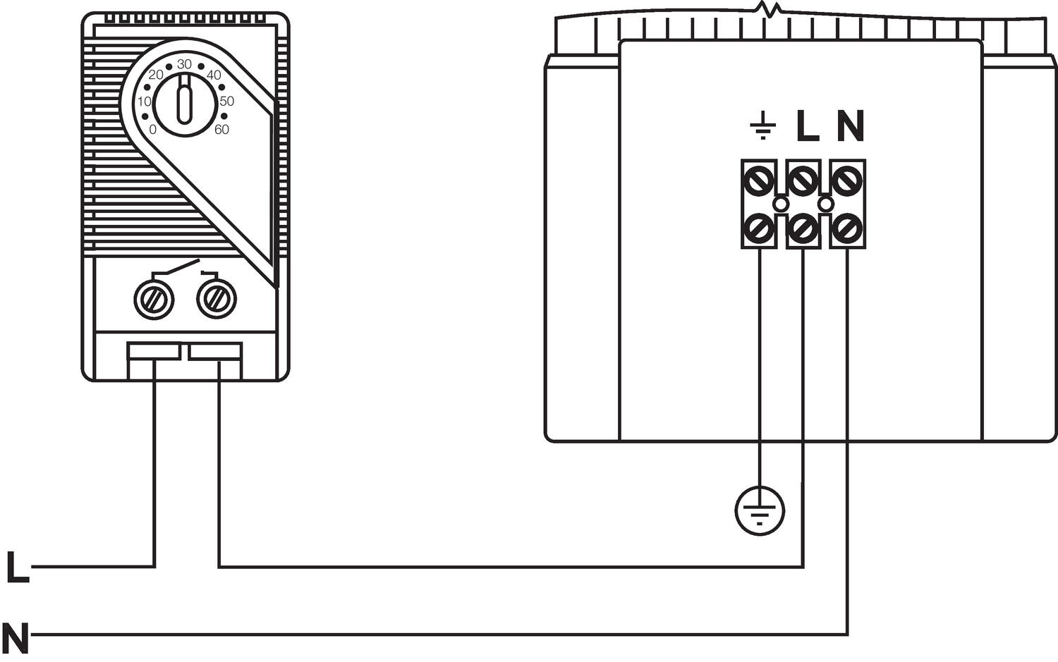 Puhallinlämmitin HGL 046 tekninen kuva