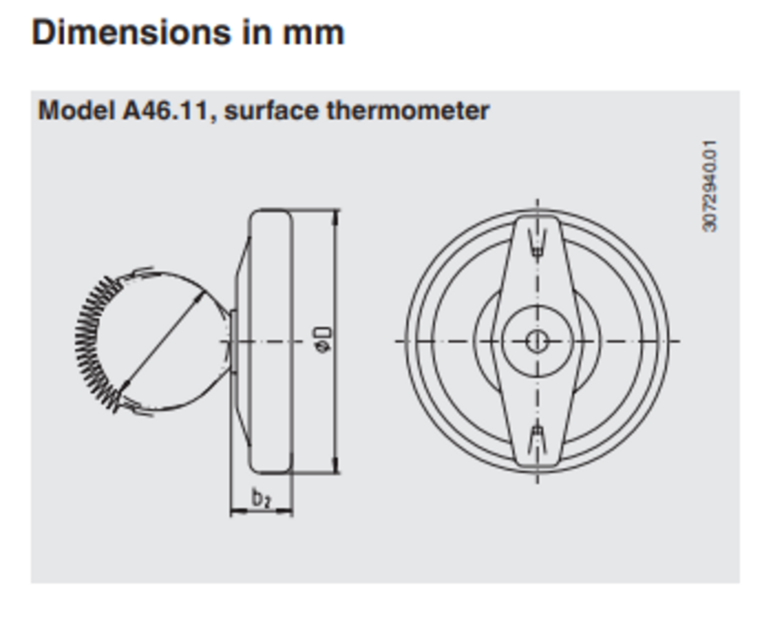 Putkiasenteiset lämpömittarit tekninen kuva