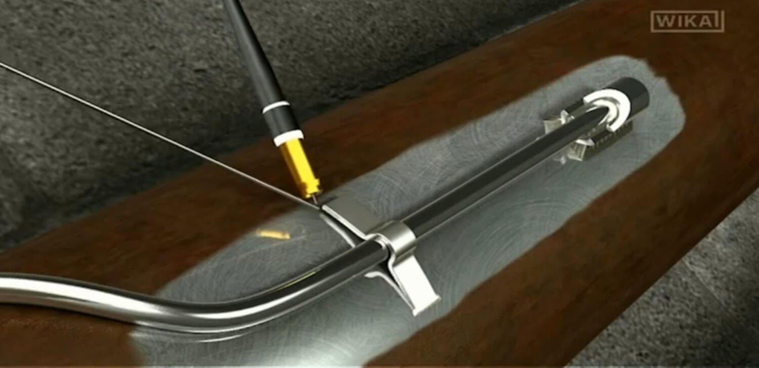 Putkitermoelementin kokoonpanosarja V-PAD asennus