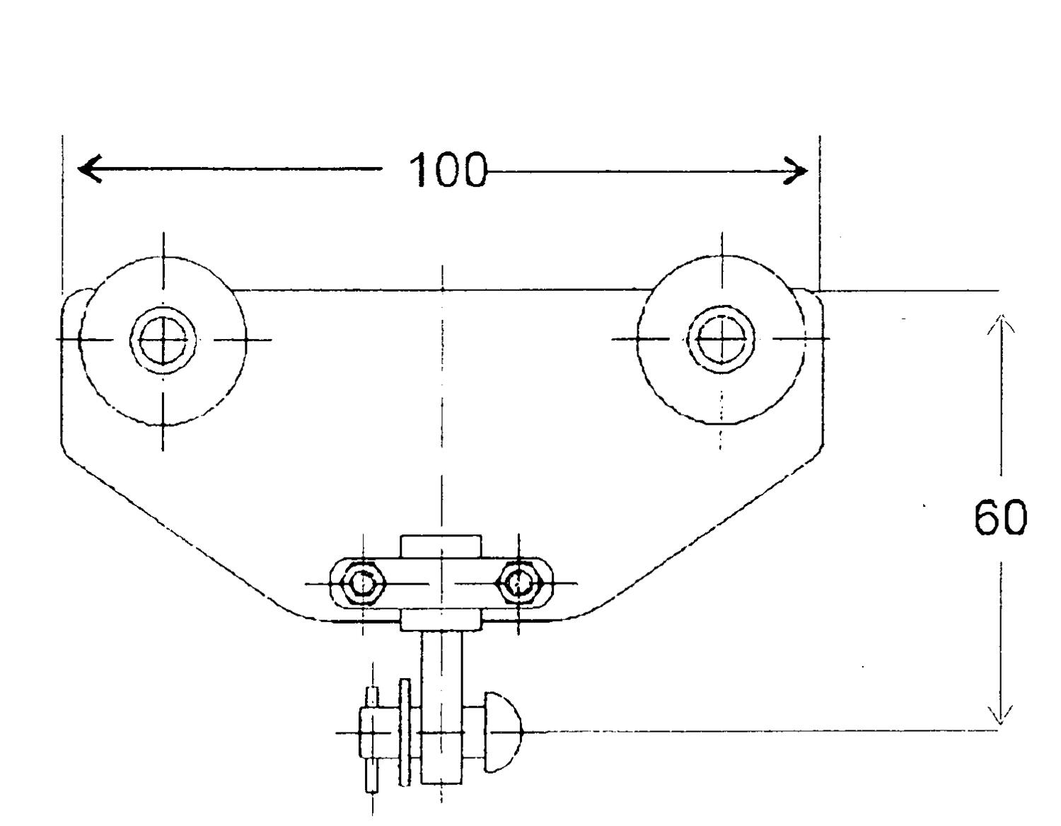 Pyörökaapelivaunu mittakuva
