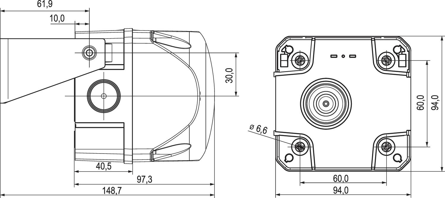 Q-sarjan varoitusvalosarja tekninen kuva