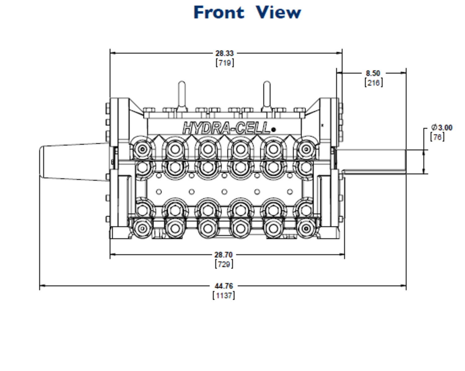 Q155-kalvopumppu Medium Pressure tekninen kuva