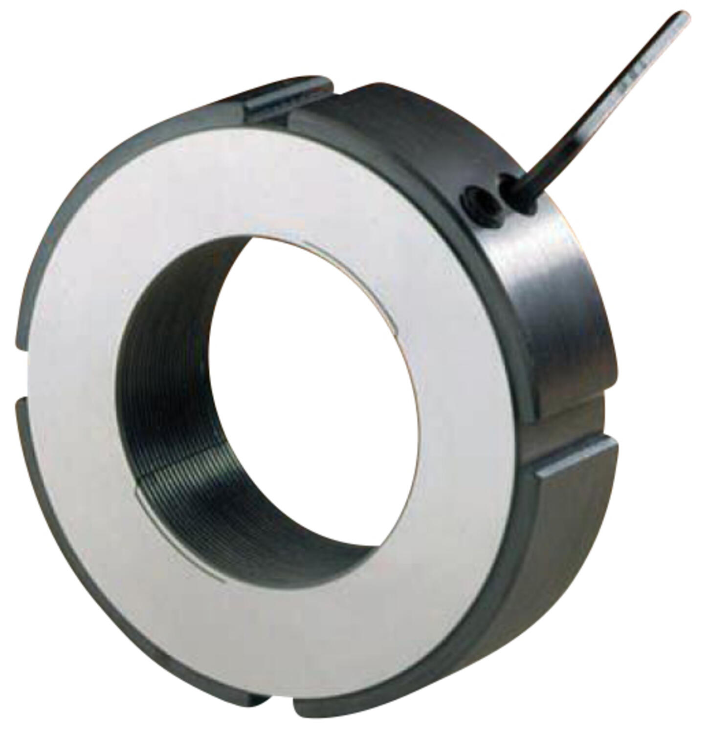 Radiaalilukittava lukitusmutteri