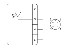 RAMO 30I LED-merkkilamppu, tekninen kuva