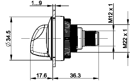 RAMO 30S valintakytkimet, tekninen kuva