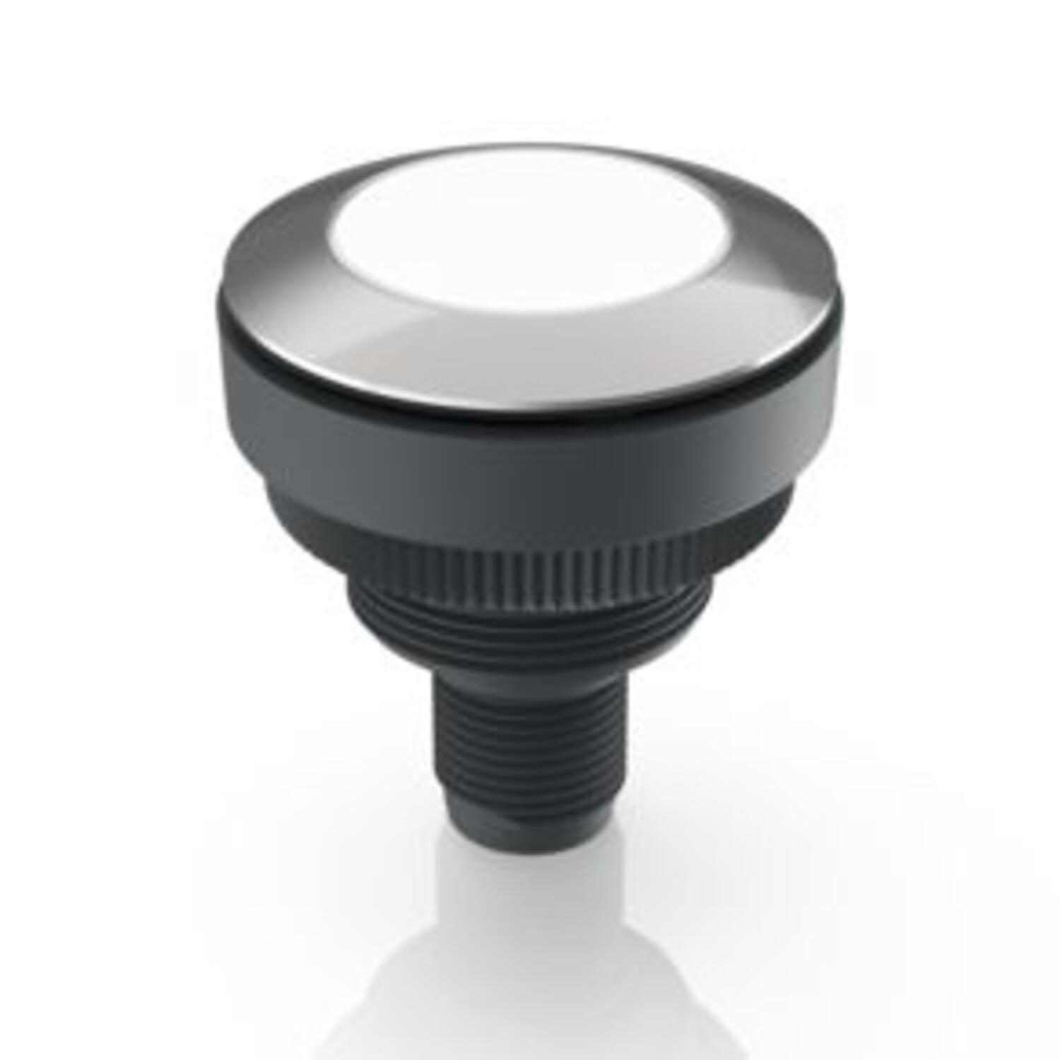 RAMO 30T, M12, painike valkoinen 1NO