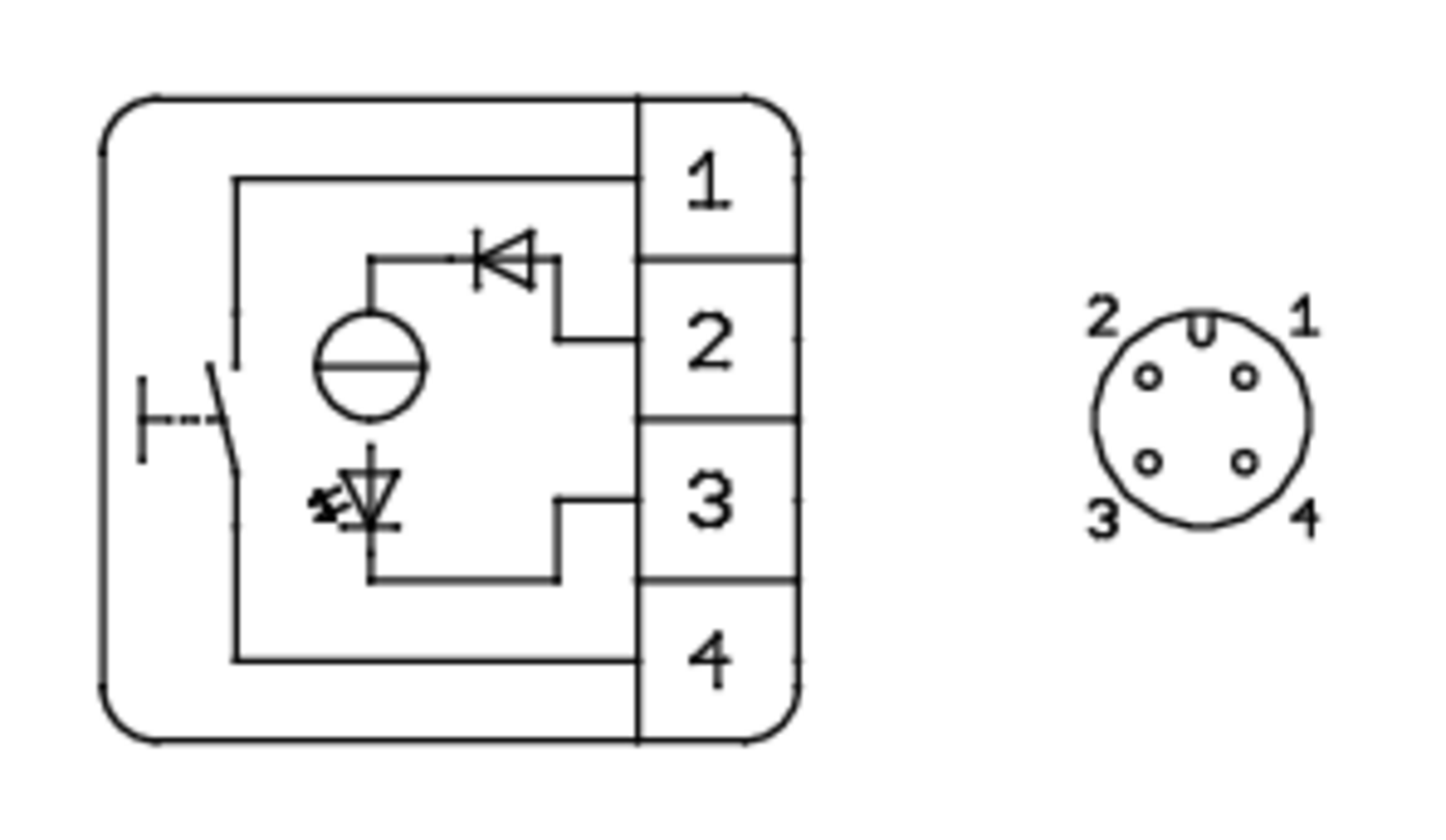 RAMO 30T tasopainikkeet, tekninen kuva
