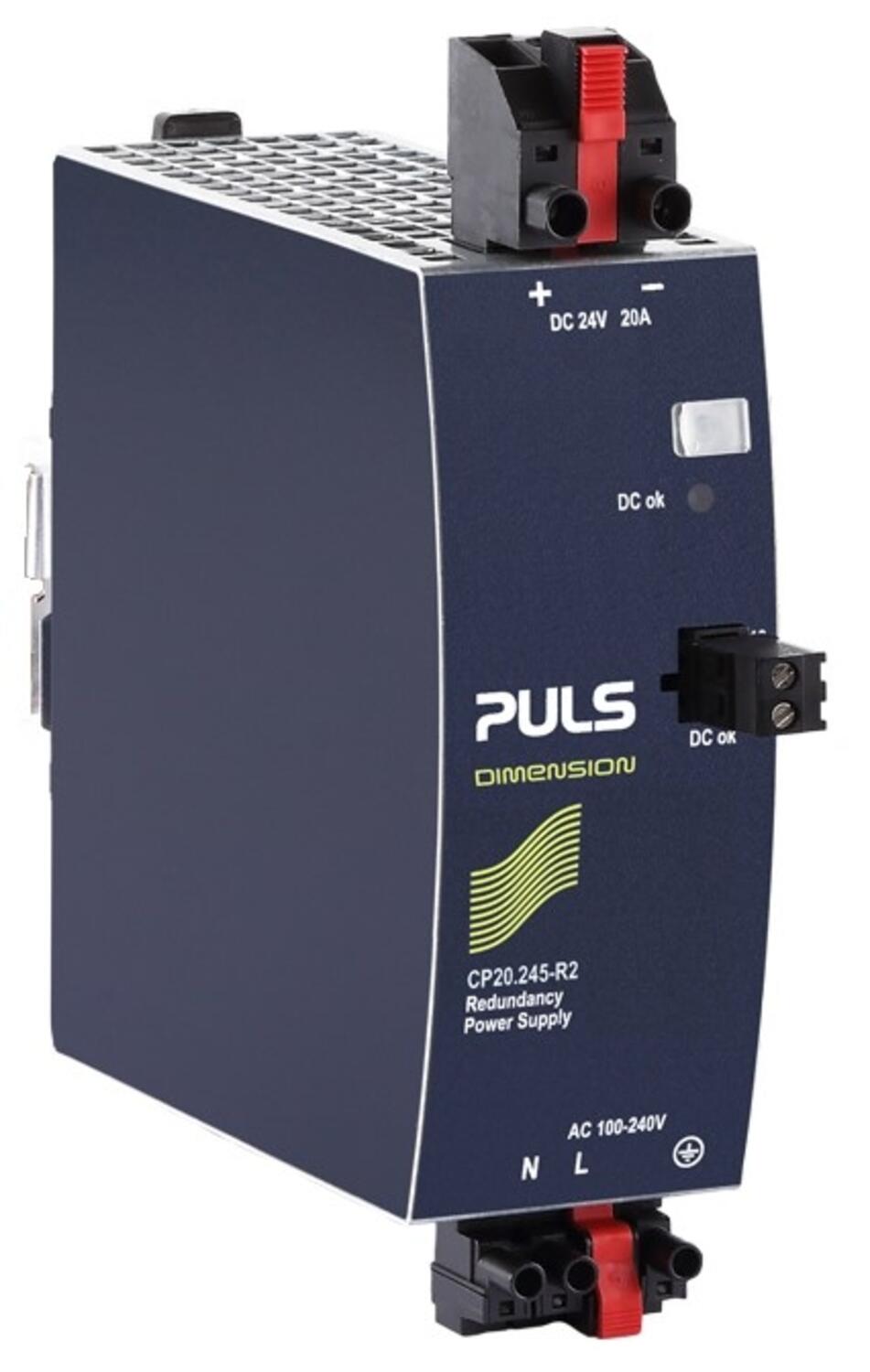 Redundantti teholähde 100-240 V AC/24 V DC