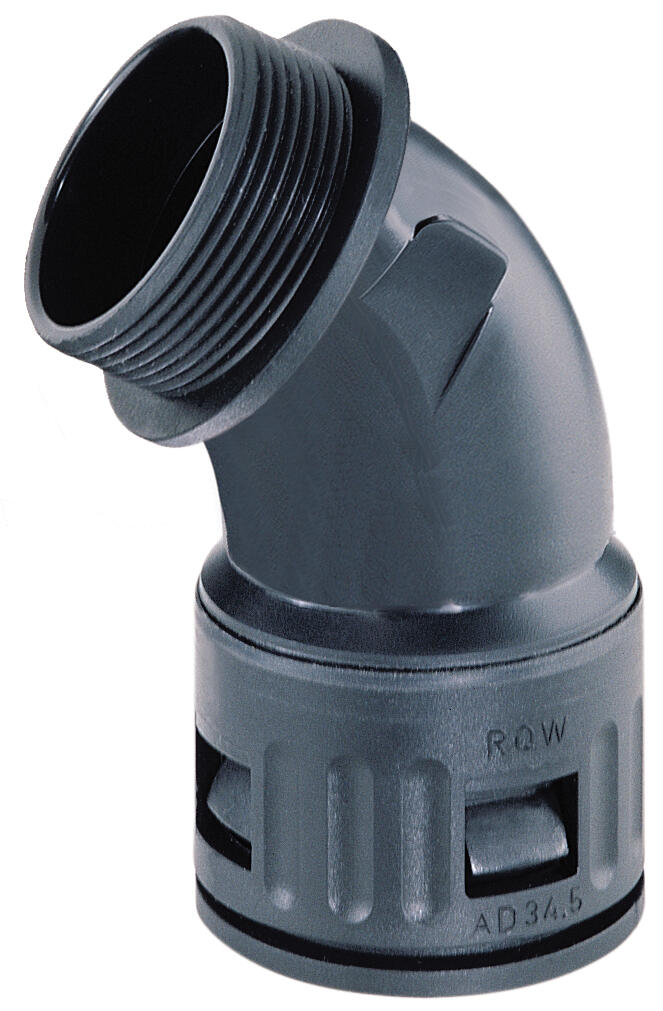 RQB kulmaliitin 90°/45°.