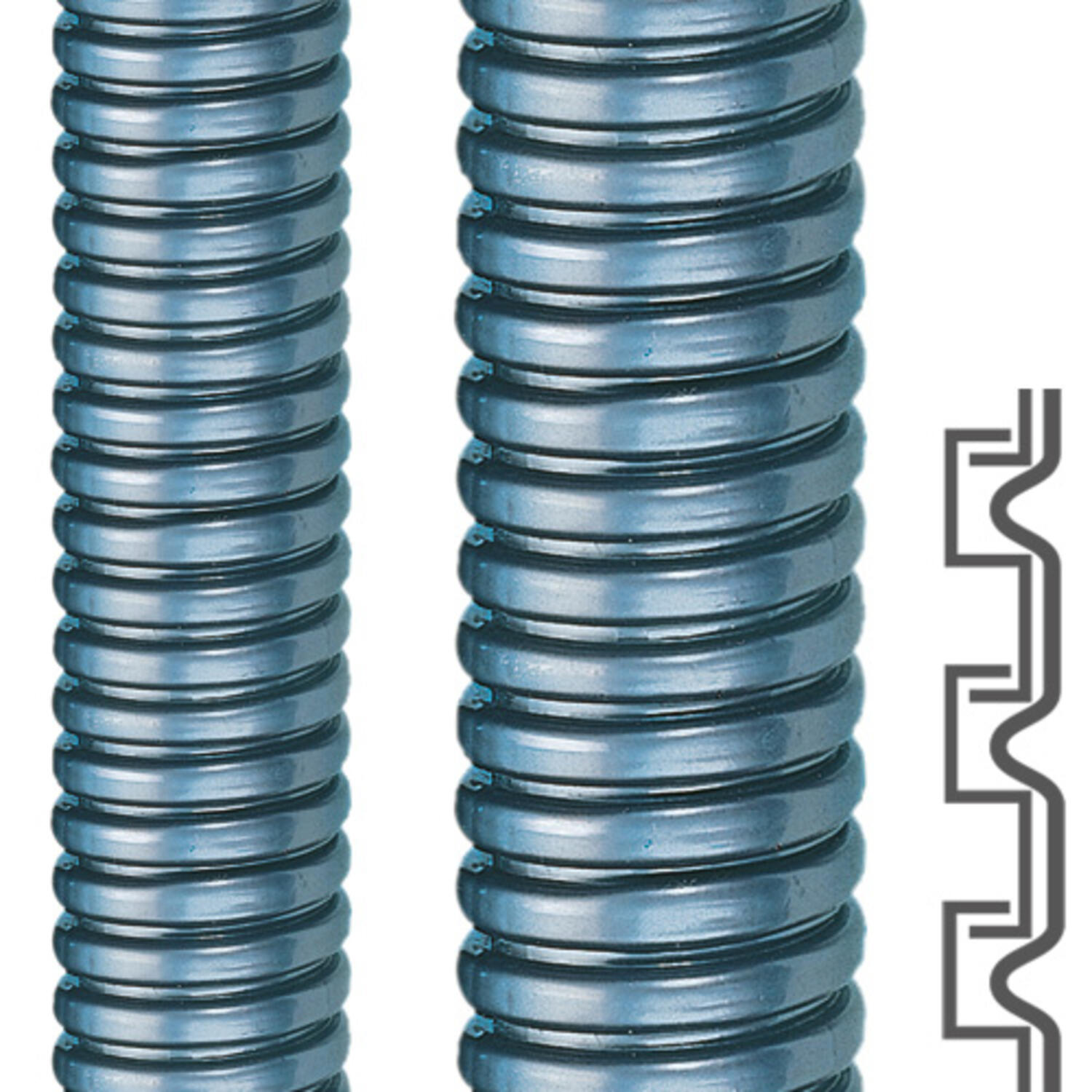 RQG suora liitin, mittakuva