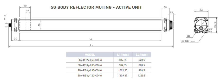 SG4 Big Reflector Muting mitat