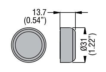 Silikonisuojus tasopainikkeille mitoilla