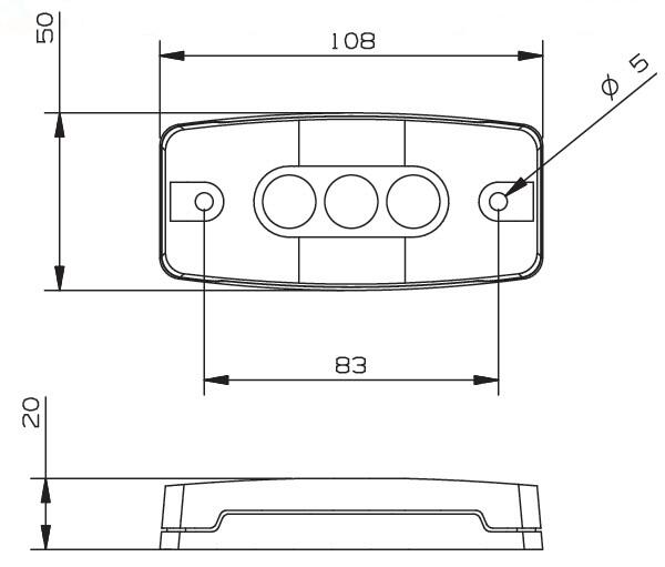 Sivumerkkivalo LED-heijastimella