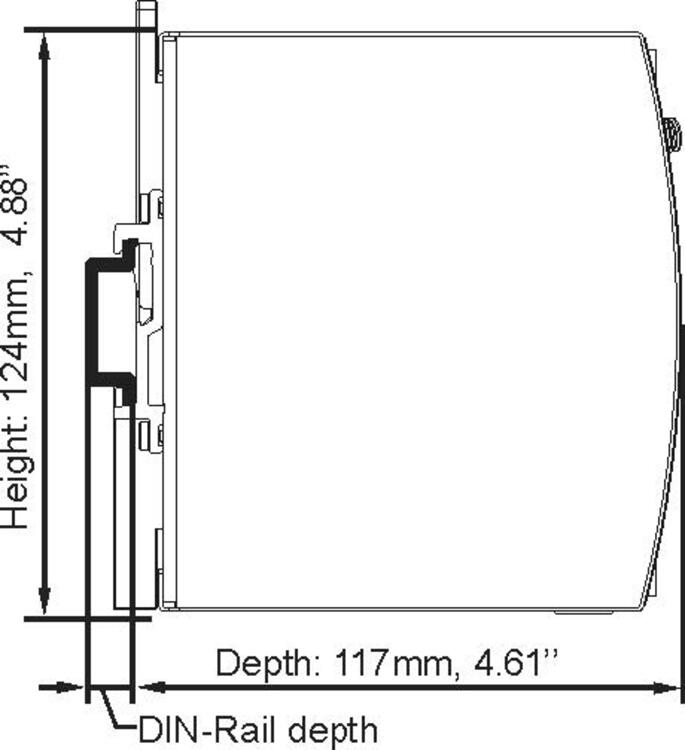 Teholähde, 100-240 V AC/110-150 V DC, 24-28 V DC, 10 A