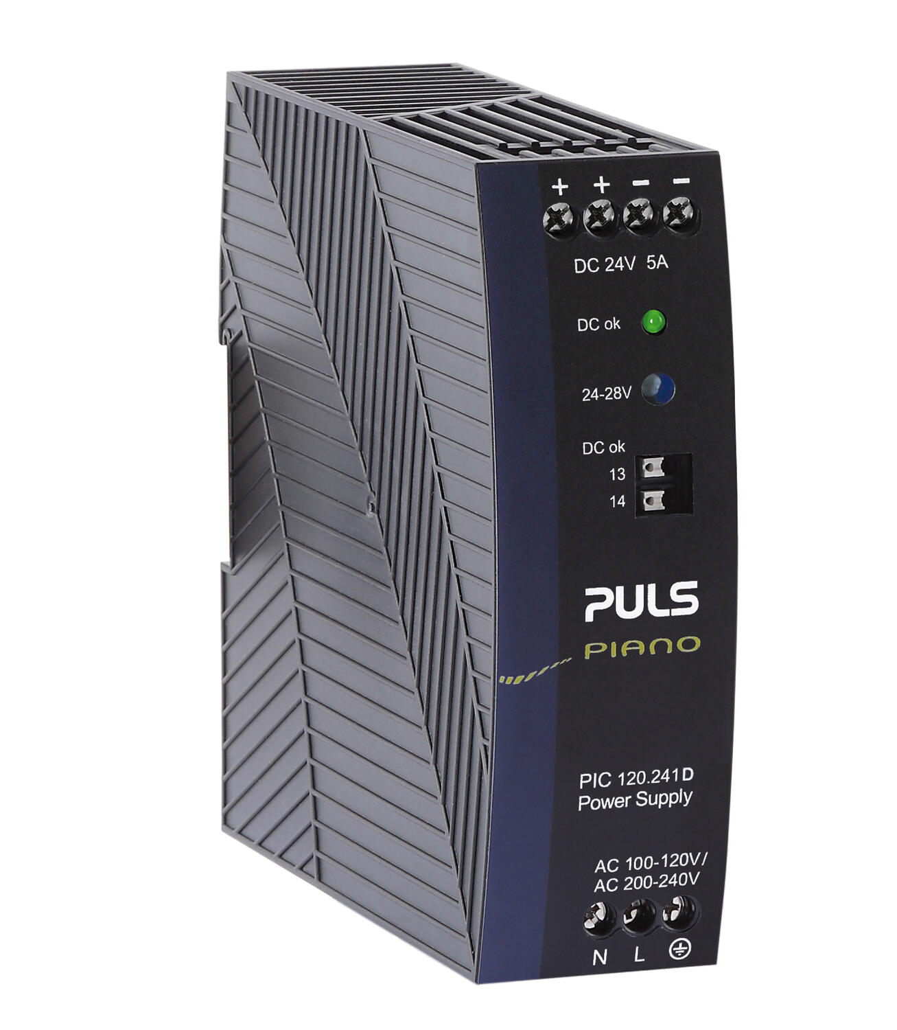 Teholähde 115/230 V AC/24-28 V DC, 5 A