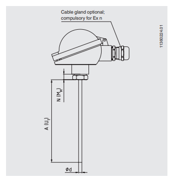 Termoelementti ilman suojataskua TC10-H 1.3